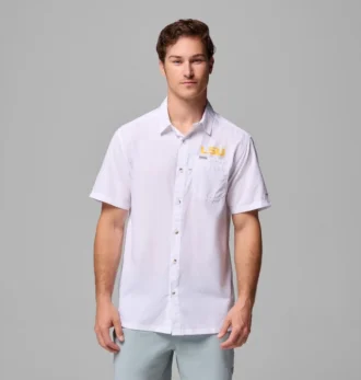 Cămașă pentru bărbați PFG Slack Tide™ Camp – LSU