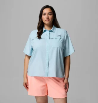 Femei PFG Castback™ Tricotat cu mâneci scurte – Mărimi mari