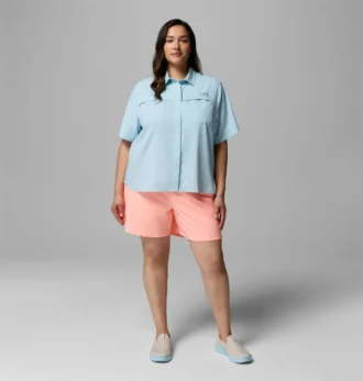 Femei PFG Castback™ Tricotat cu mâneci scurte – Mărimi mari