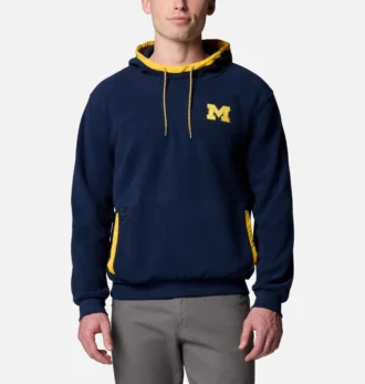 Hanorac cu glugă din fleece pentru bărbați Collegiate Flanker™ – Michigan