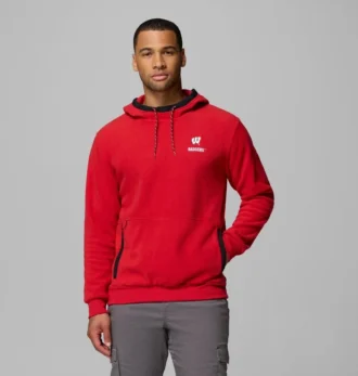 Hanorac cu glugă din fleece pentru bărbați Collegiate Flanker™ – Wisconsin