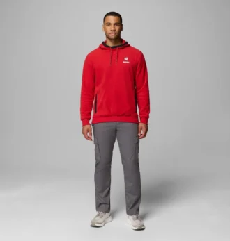 Hanorac cu glugă din fleece pentru bărbați Collegiate Flanker™ – Wisconsin