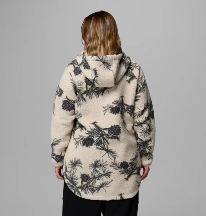 Hanorac cu glugă și fermoar integral pentru femei Winter Warmth™ – Mărime mare