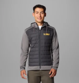 Hanorac cu glugă pentru bărbați Collegiate Out-Shield™ Hybrid – LSU
