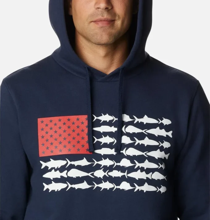 Hanorac pentru bărbați PFG™ Fish Flag II