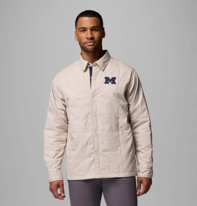 Jacheta cămașă matlasată Men Collegiate Campus Roam™ – Michigan