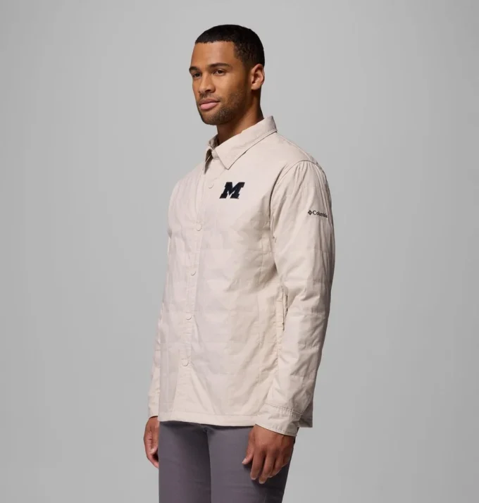 Jacheta cămașă matlasată Men Collegiate Campus Roam™ – Michigan