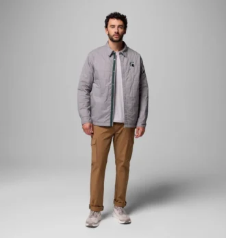 Jacheta cămașă matlasată pentru bărbați Collegiate Campus Roam™ – Michigan State