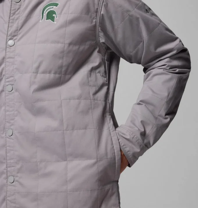 Jacheta cămașă matlasată pentru bărbați Collegiate Campus Roam™ – Michigan State