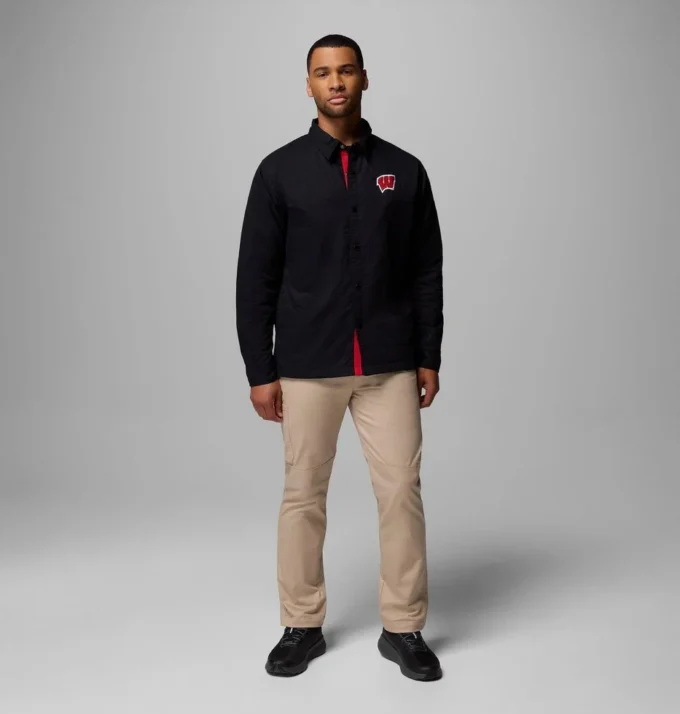 Jacheta cămașă matlasată pentru bărbați Collegiate Campus Roam™ – Wisconsin