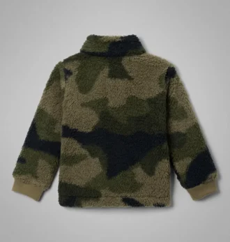 Jacheta cu fermoar integral pentru băieți mici Rugged Ridge™ II cu imprimeu Sherpa