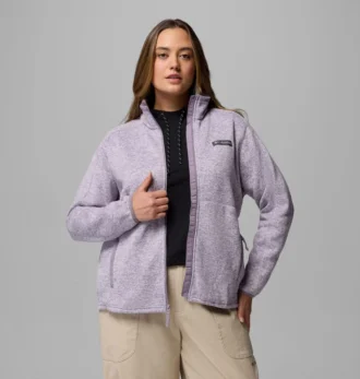 Jacheta cu fermoar integral pentru femei Sweater Weather™ II – Mărime mare