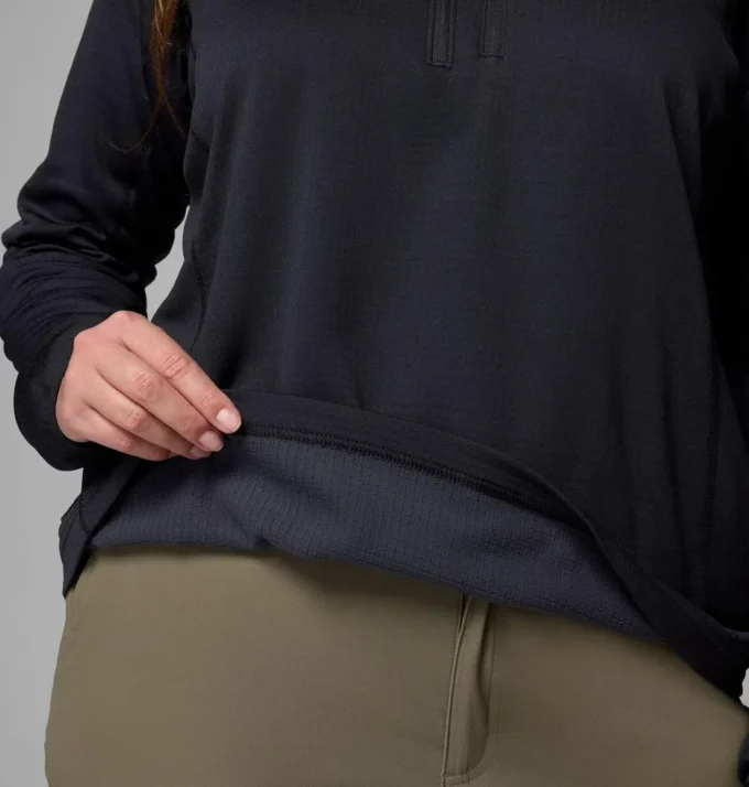 Jacheta cu fermoar pe jumătate din fleece Essential Hike™ Grid pentru femei – Mărime mare Jacheta cu fermoar pe jumătate din fleece Essential Hike™ Grid pentru femei – Mărime mare