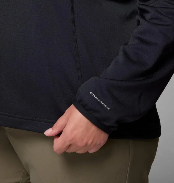 Jacheta cu fermoar pe jumătate din fleece Essential Hike™ Grid pentru femei – Mărime mare Jacheta cu fermoar pe jumătate din fleece Essential Hike™ Grid pentru femei – Mărime mare