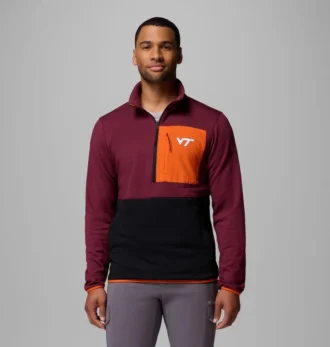 Jacheta cu jumătate de fermoar Columbia Hike™ pentru bărbați – Virginia Tech