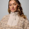 Jacheta cu jumătate de fermoar și imprimeu Sequoia Grove™ pentru femei – Mărime mare Jacheta cu jumătate de fermoar și imprimeu Sequoia Grove™ pentru femei – Mărime mare