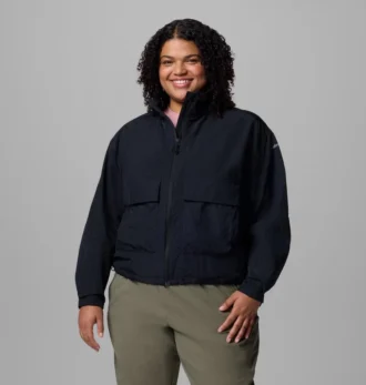 Jacheta de vânt cropped Paracutie™ pentru femei – Mărimi mari Jacheta de vânt cropped Paracutie™ pentru femei – Mărimi mari
