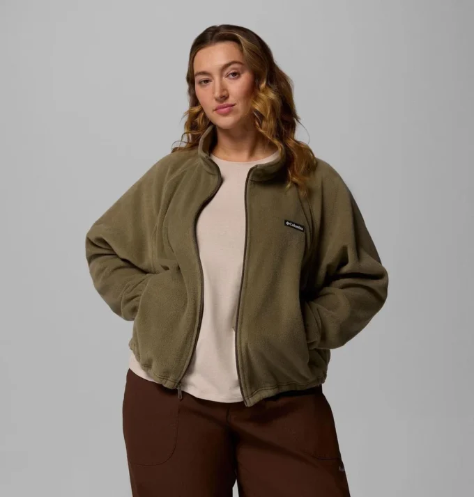 Jacheta din fleece cu fermoar complet și croială relaxată Benton Springs™ pentru femei – Mărimi mari Jacheta din fleece cu fermoar complet și croială relaxată Benton Springs™ pentru femei – Mărimi mari
