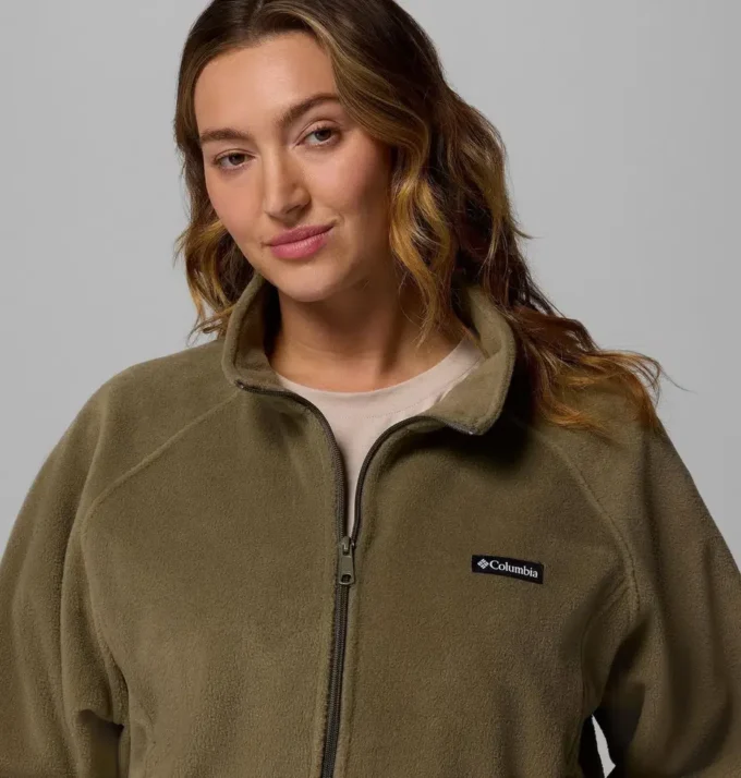 Jacheta din fleece cu fermoar complet și croială relaxată Benton Springs™ pentru femei – Mărimi mari Jacheta din fleece cu fermoar complet și croială relaxată Benton Springs™ pentru femei – Mărimi mari
