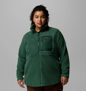 Jacheta din fleece cu fermoar integral Columbia Lodge™ Sherpa pentru femei – Mărimi mari