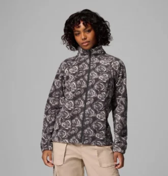 Jacheta din fleece cu fermoar integral și imprimeu Benton Springs™ pentru femei