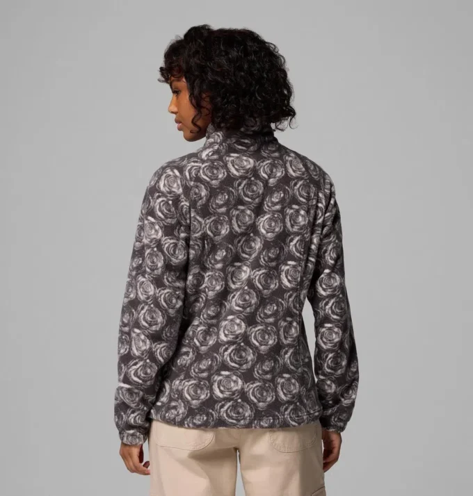 Jacheta din fleece cu fermoar integral și imprimeu Benton Springs™ pentru femei