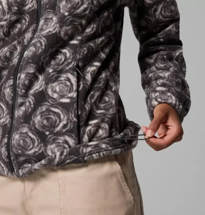 Jacheta din fleece cu fermoar integral și imprimeu Benton Springs™ pentru femei