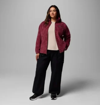 Jacheta din fleece cu fermoar integral și imprimeu Benton Springs™ pentru femei – Mărime mare