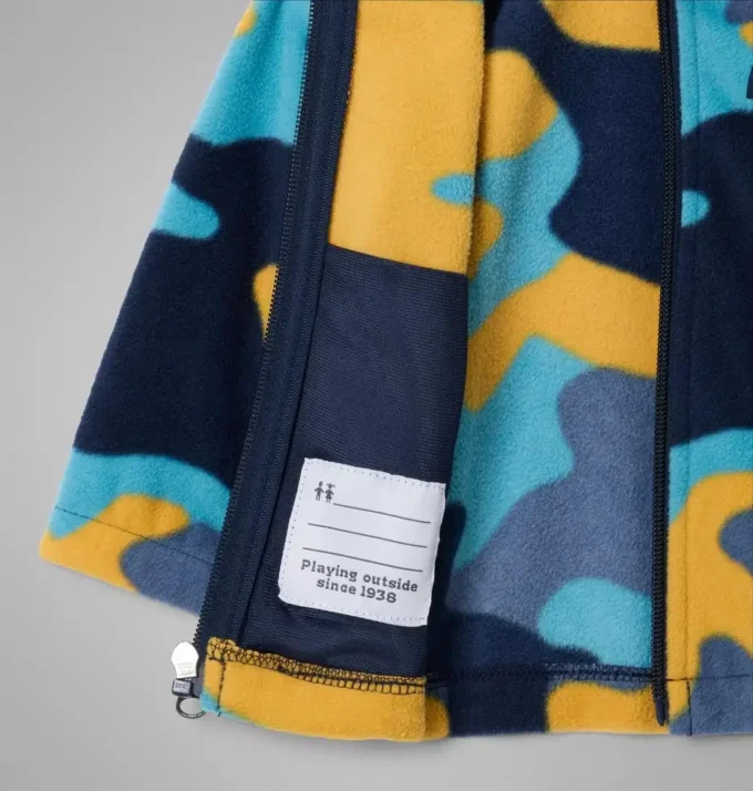 Jacheta din fleece cu fermoar integral și imprimeu Castle Dale™ pentru băieți
