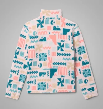 Jacheta din fleece cu fermoar integral și imprimeu Castle Dale™ pentru fete