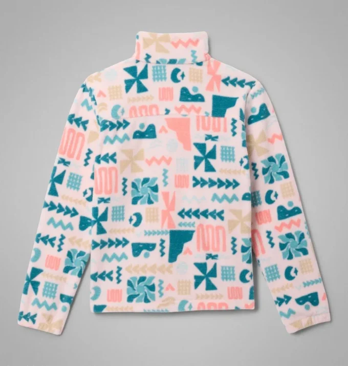 Jacheta din fleece cu fermoar integral și imprimeu Castle Dale™ pentru fete