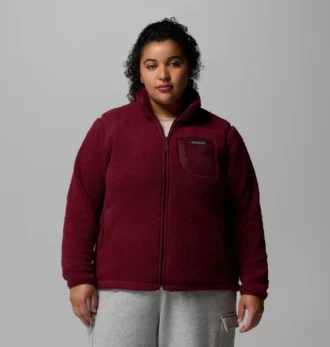 Jacheta din fleece cu fermoar integral West Bend™ pentru femei – Mărime mare