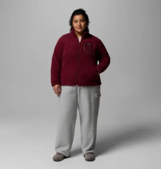 Jacheta din fleece cu fermoar integral West Bend™ pentru femei – Mărime mare