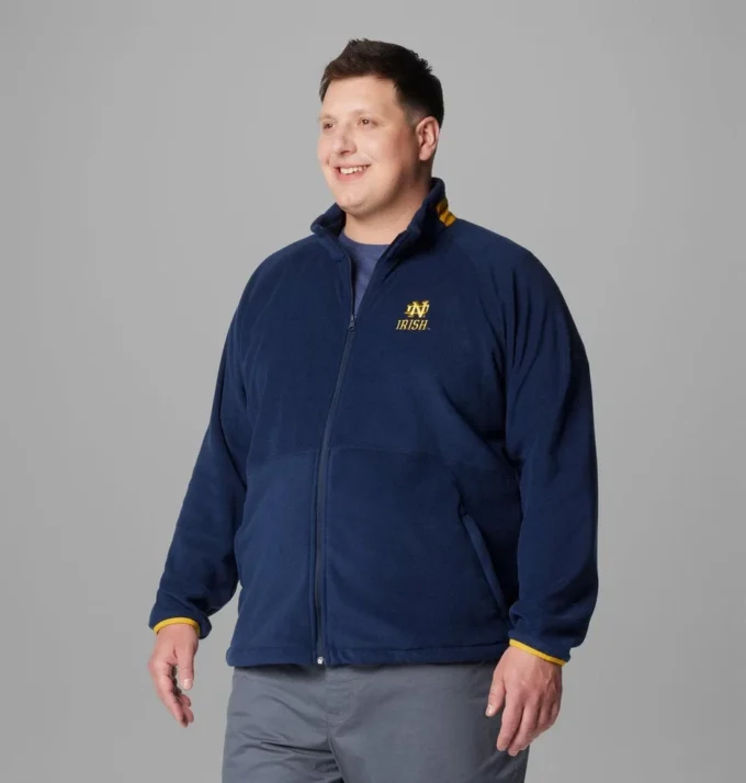Jacheta din fleece pentru bărbați Collegiate Flanker™ IV – Mărime mare – Notre Dame