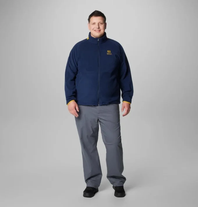 Jacheta din fleece pentru bărbați Collegiate Flanker™ IV – Mărime mare – Notre Dame