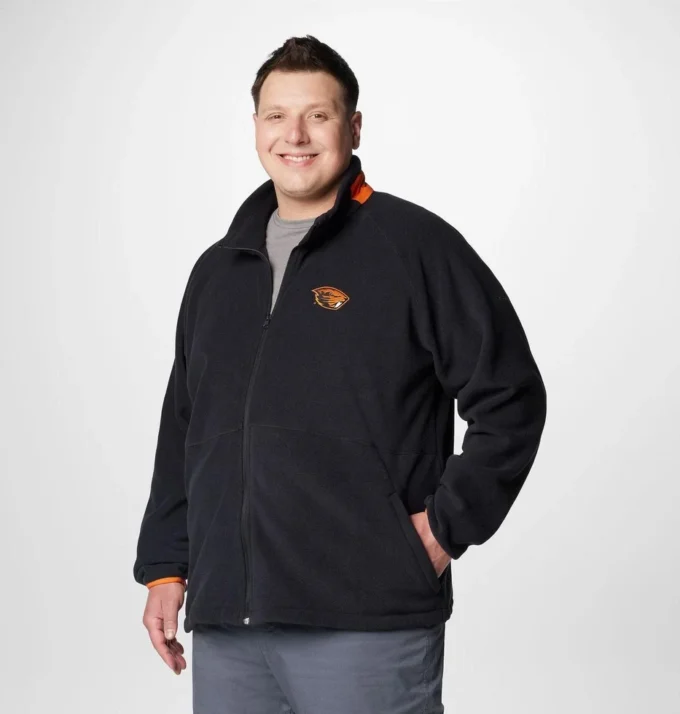 Jacheta din fleece pentru bărbați Collegiate Flanker™ IV – Mărime mare – Oregon State