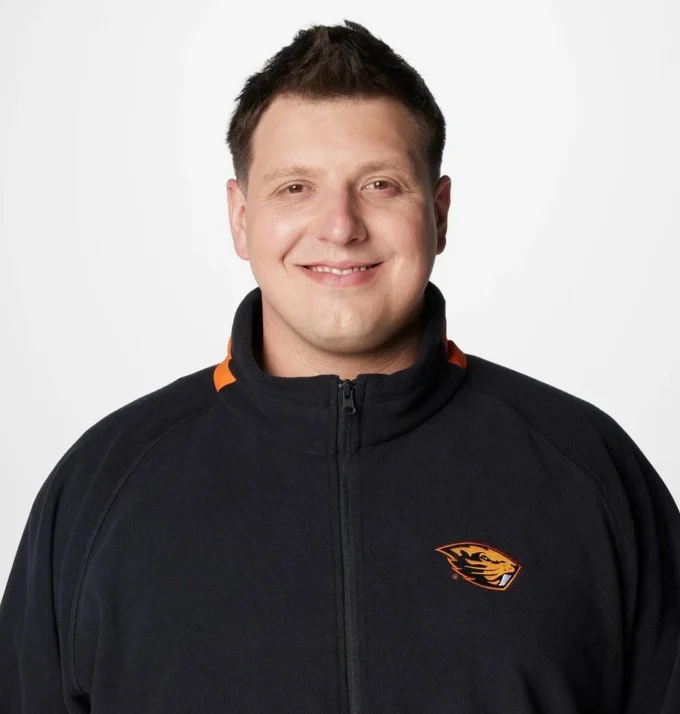Jacheta din fleece pentru bărbați Collegiate Flanker™ IV – Mărime mare – Oregon State