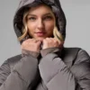 Jacheta lungă cu glugă pentru femei Amaze Puff™