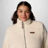 Jacheta lungă din fleece cu fermoar integral pentru femei Fire Side™ – Mărime mare