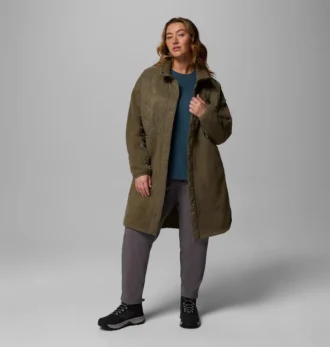 Jacheta lungă din fleece pentru femei Cloud Point™ – Mărime mare
