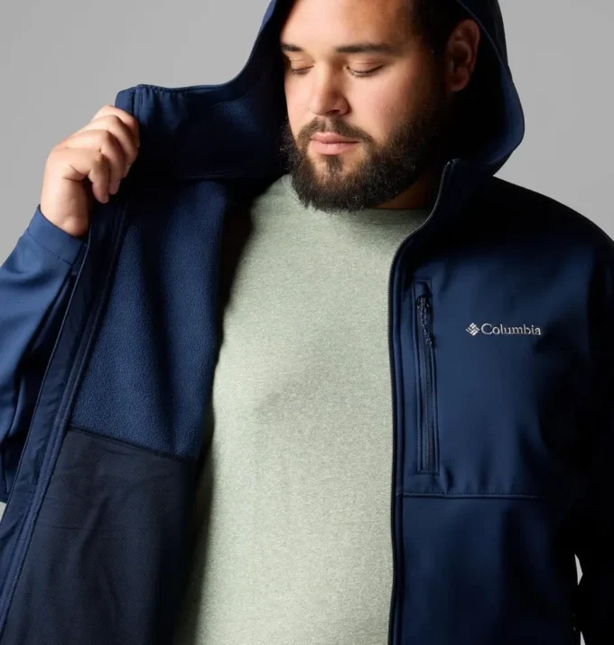 Jacheta softshell cu glugă Ascender™ II pentru bărbați – Mărime mare Jacheta softshell cu glugă Ascender™ II pentru bărbați – Mărime mare