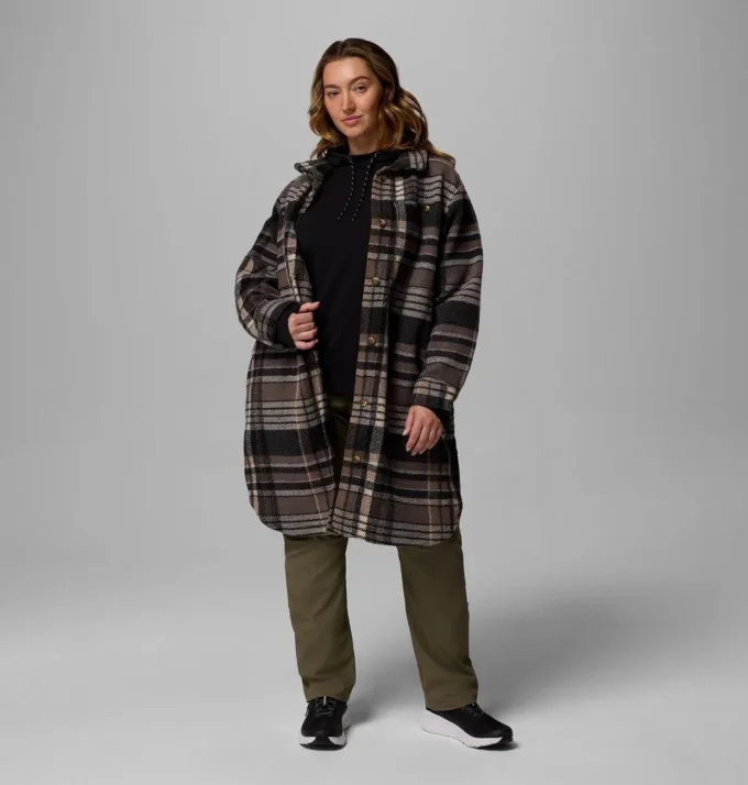Palton lung din fleece pentru femei Wildest Venture™ – Mărime mare