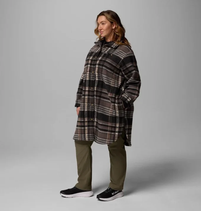 Palton lung din fleece pentru femei Wildest Venture™ – Mărime mare