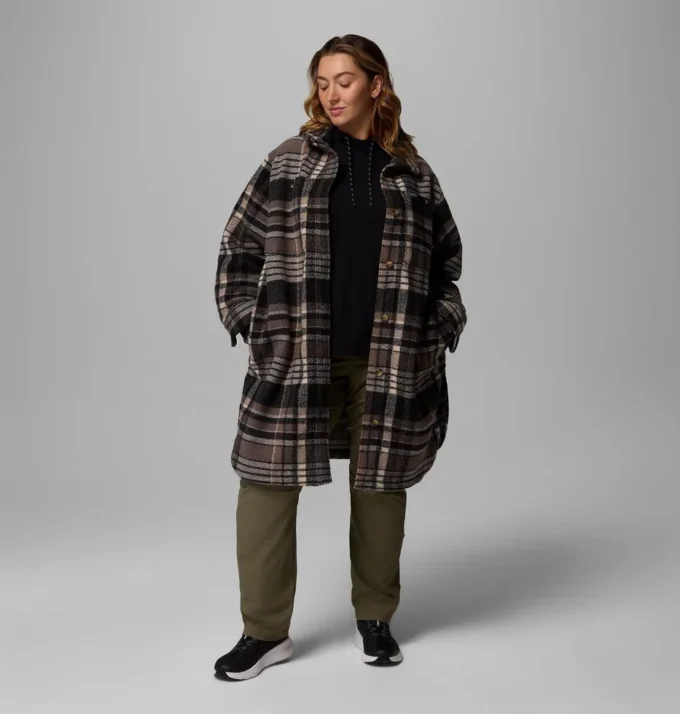Palton lung din fleece pentru femei Wildest Venture™ – Mărime mare