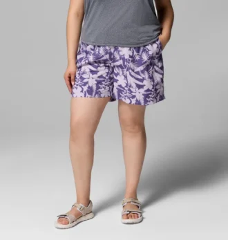 Pantaloni scurți pentru femei Sandy River™ Printed Shorts III – Mărimi mari