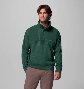 Pulover bărbătesc Sweater Weather™ cu croială lejeră și jumătate de fermoar