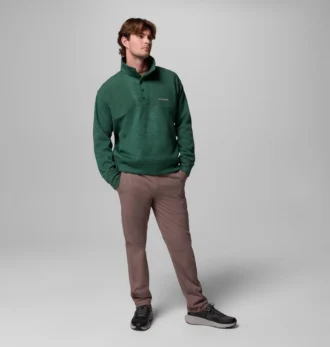 Pulover bărbătesc Sweater Weather™ cu croială lejeră și jumătate de fermoar