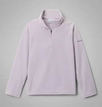 Pulover cu fermoar pe un sfert din fleece Glacial™ pentru fete