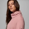 Pulover cu guler înalt Holly Hideaway™ Waffle pentru femei