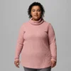 Pulover cu guler înalt Holly Hideaway™ Waffle pentru femei – Mărime mare